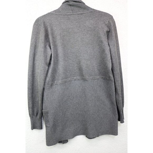 Premise Gray Long Open Front Cardigan-Size Small-Pockets - Picture 9 of 11